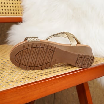 Sandale romane, stil european-american, vârf deget în formă de gură de pește, toc mediu 3-5 cm, talpă TPR
