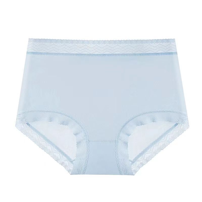 Ženske gaćice s visokim strukom, prozračni Ice Silk materijal, podižu stražnjicu, antibakterijske, brzo sušenje