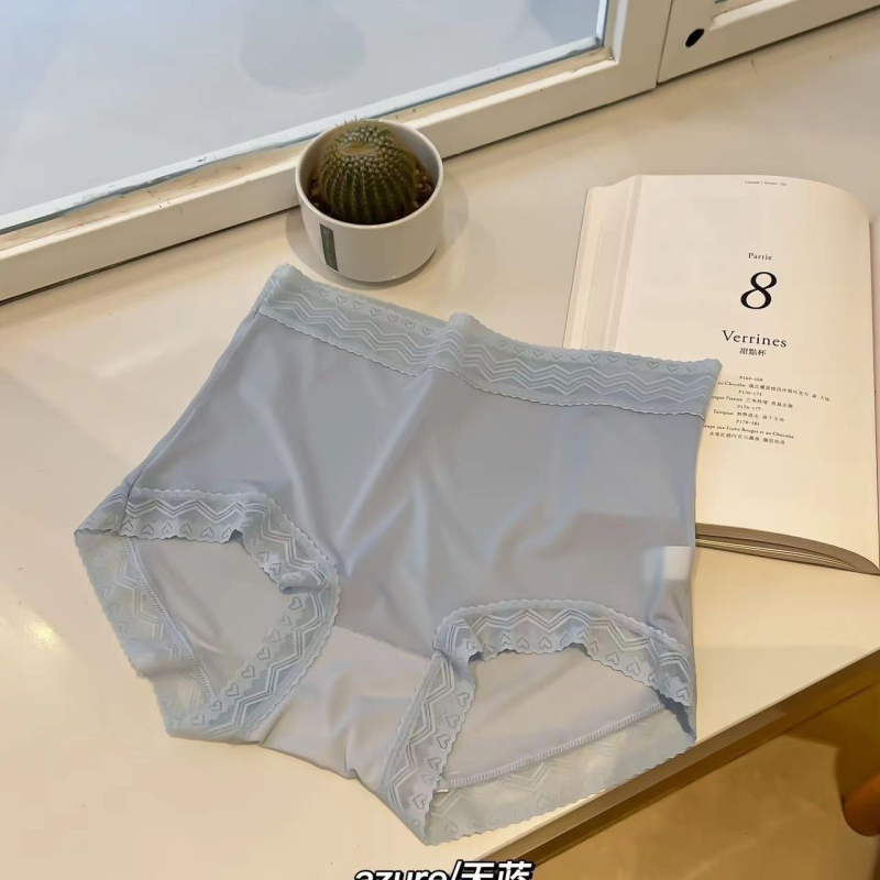 Ženske gaćice s visokim strukom, prozračni Ice Silk materijal, podižu stražnjicu, antibakterijske, brzo sušenje