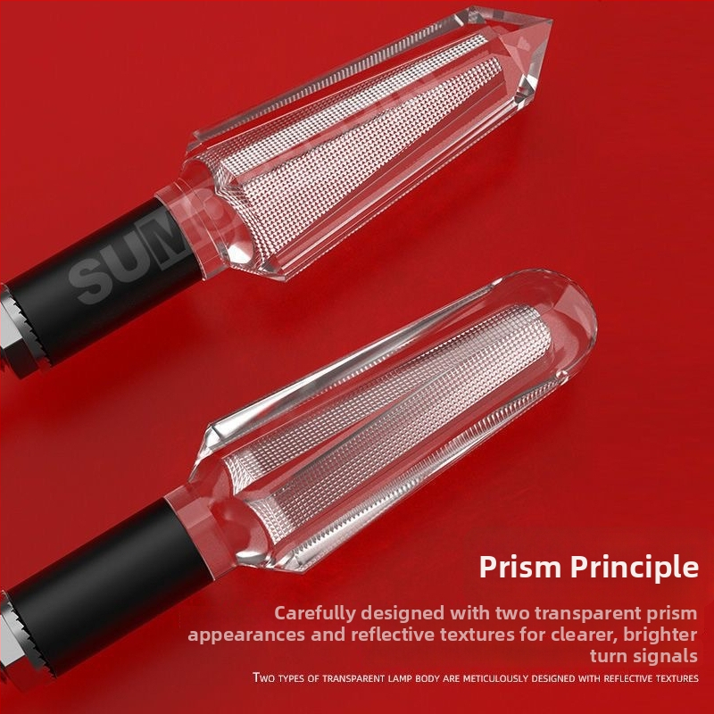 Κρύσταλλος LED φλας κατεύθυνσης για μοτοσικλέτες και ηλεκτρικά οχήματα, 12V, κατάλληλο για όλα τα μοντέλα, ABS+LED