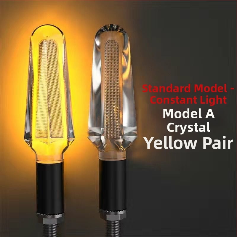 Κρύσταλλος LED φλας κατεύθυνσης για μοτοσικλέτες και ηλεκτρικά οχήματα, 12V, κατάλληλο για όλα τα μοντέλα, ABS+LED