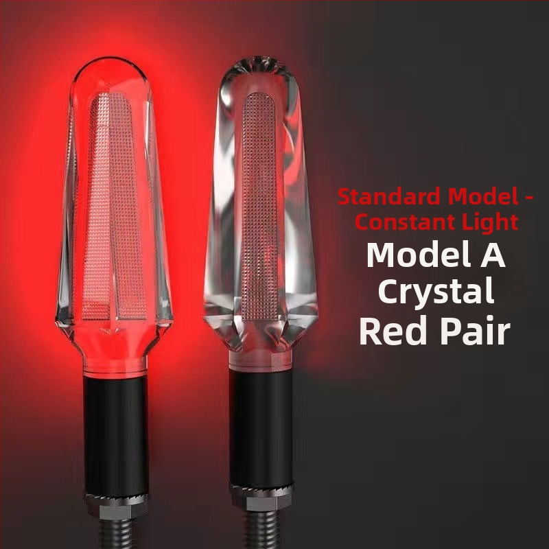 Κρύσταλλος LED φλας κατεύθυνσης για μοτοσικλέτες και ηλεκτρικά οχήματα, 12V, κατάλληλο για όλα τα μοντέλα, ABS+LED