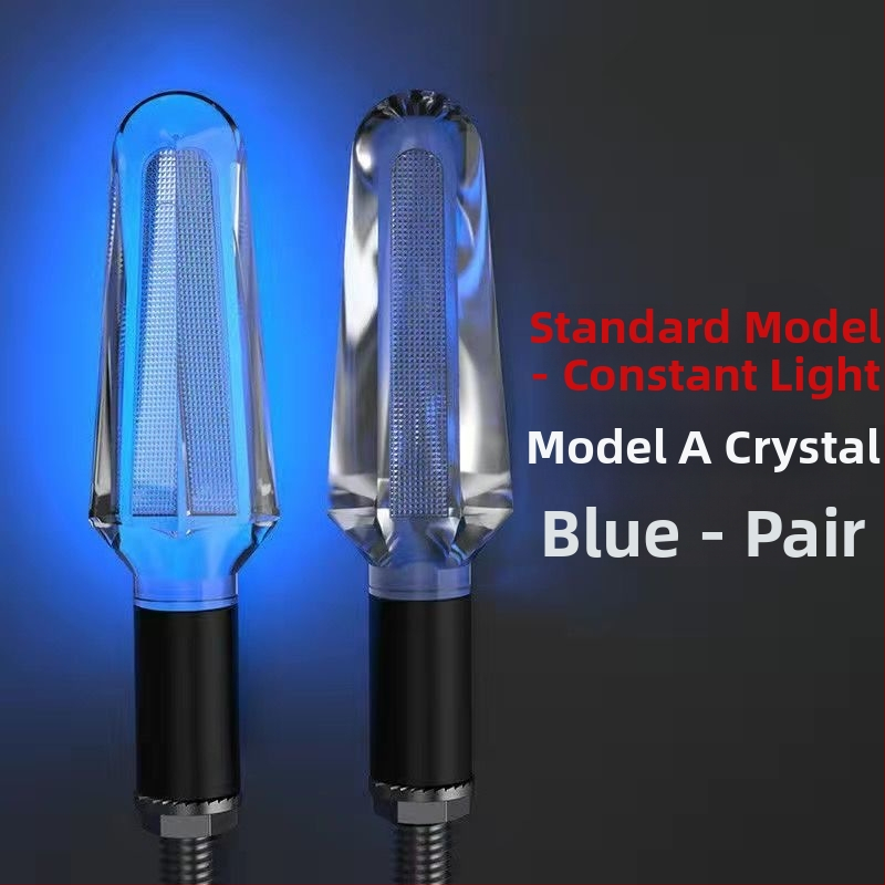 Κρύσταλλος LED φλας κατεύθυνσης για μοτοσικλέτες και ηλεκτρικά οχήματα, 12V, κατάλληλο για όλα τα μοντέλα, ABS+LED