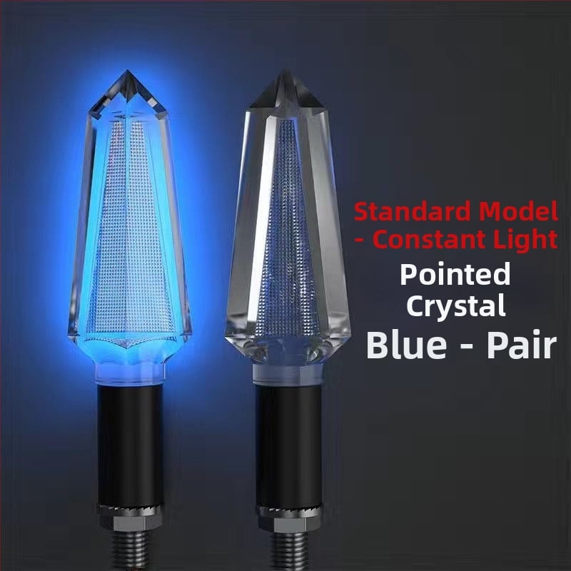 Κρύσταλλος LED φλας κατεύθυνσης για μοτοσικλέτες και ηλεκτρικά οχήματα, 12V, κατάλληλο για όλα τα μοντέλα, ABS+LED