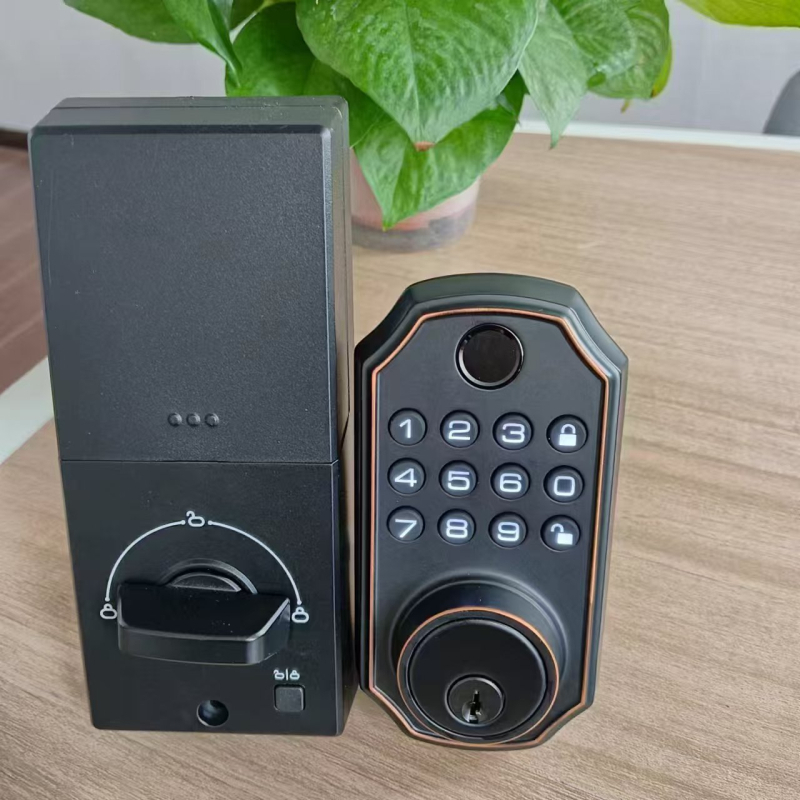 Setebao zaključavanje s otiskom prsta, model E02-F, za kapije, Bluetooth otključavanje, otisak prsta, ključ i lozinka