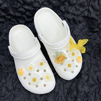 Cipővirág-kiegészítők, 34-es virág kollekció, alkalmas szandálokra és papucsokra, csat-stílus, szezonok: nyár, tavasz, ősz