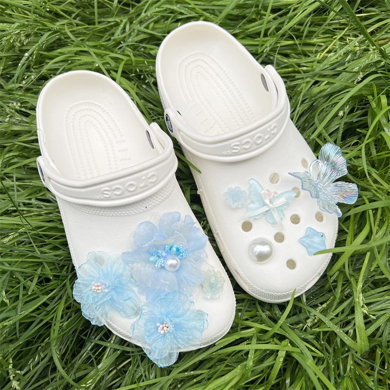 Cipővirág-kiegészítők, 34-es virág kollekció, alkalmas szandálokra és papucsokra, csat-stílus, szezonok: nyár, tavasz, ősz