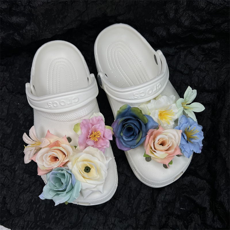 Cipővirág-kiegészítők, 34-es virág kollekció, alkalmas szandálokra és papucsokra, csat-stílus, szezonok: nyár, tavasz, ősz