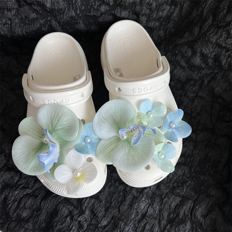 Cipővirág-kiegészítők, 34-es virág kollekció, alkalmas szandálokra és papucsokra, csat-stílus, szezonok: nyár, tavasz, ősz