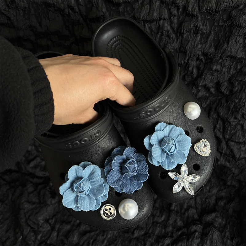 Cipővirág-kiegészítők, 34-es virág kollekció, alkalmas szandálokra és papucsokra, csat-stílus, szezonok: nyár, tavasz, ősz