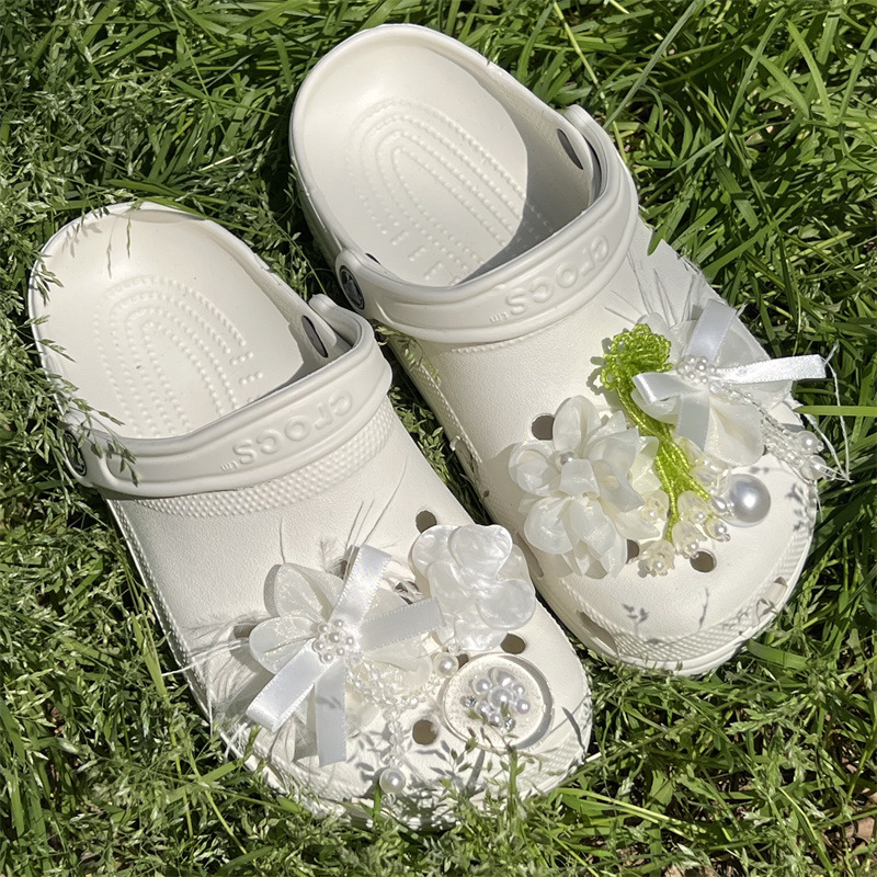 Cipővirág-kiegészítők, 34-es virág kollekció, alkalmas szandálokra és papucsokra, csat-stílus, szezonok: nyár, tavasz, ősz