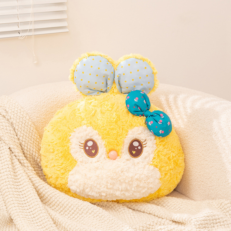 2 v 1 vankúš a deka: zajko s bodkami, polyesterový materiál, polyesterová výplň