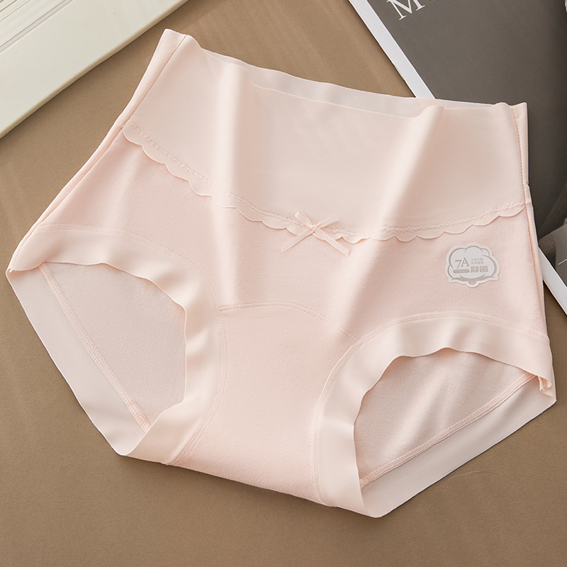 Ženske gaćice od pamuka s antibakterijskim i prozračnim svojstvima, visokim strukom
