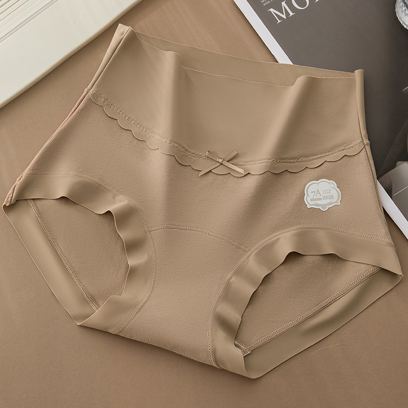 Ženske gaćice od pamuka s antibakterijskim i prozračnim svojstvima, visokim strukom