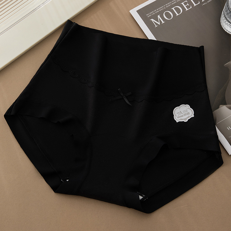 Ženske gaćice od pamuka s antibakterijskim i prozračnim svojstvima, visokim strukom