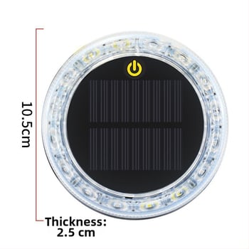 LED zadná svetlá pre vozidlo – solárne napájanie, bez káblov, Solar flash tail light, 3.7V, LED PC telo