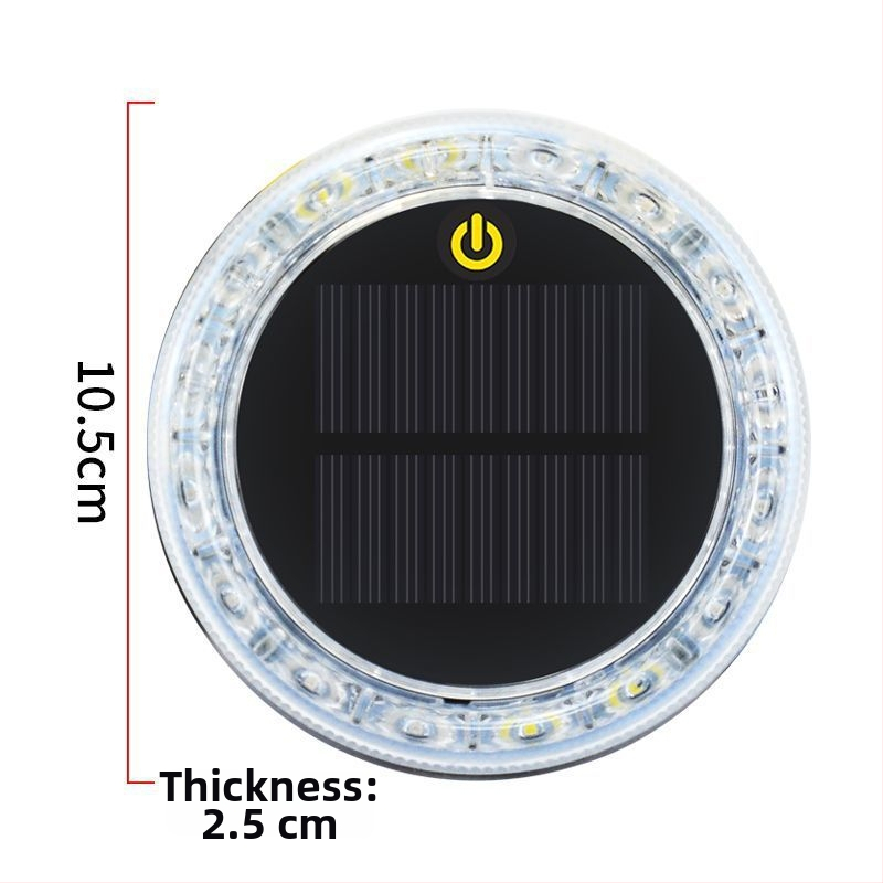 LED zadná svetlá pre vozidlo – solárne napájanie, bez káblov, Solar flash tail light, 3.7V, LED PC telo