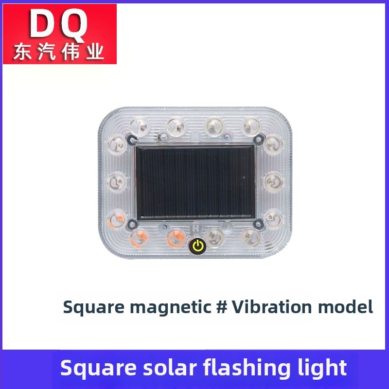 LED zadná svetlá pre vozidlo – solárne napájanie, bez káblov, Solar flash tail light, 3.7V, LED PC telo