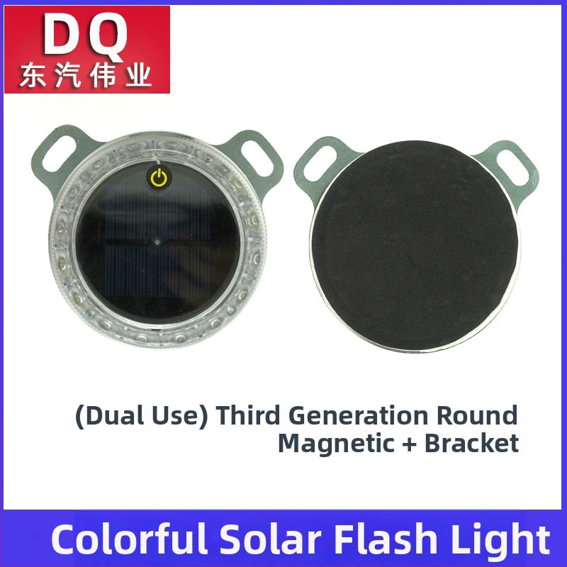 LED zadná svetlá pre vozidlo – solárne napájanie, bez káblov, Solar flash tail light, 3.7V, LED PC telo