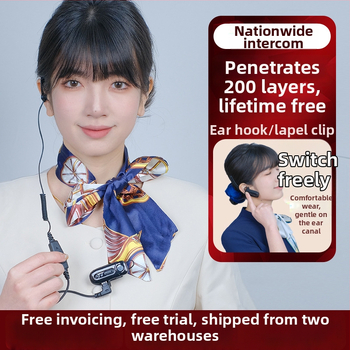 Intercom mini pentru catering și hoteluri, rezistent la apă, rază de 1,5–3 km, fără baterie, cod produs G72