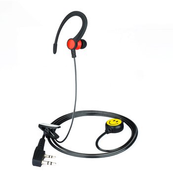 Quansheng slušalica za interkom s K- i Y-veza, pleteni kabel, univerzalna kompatibilnost s više modela, domet 1,5–3 km, duljina kabla 1220 mm