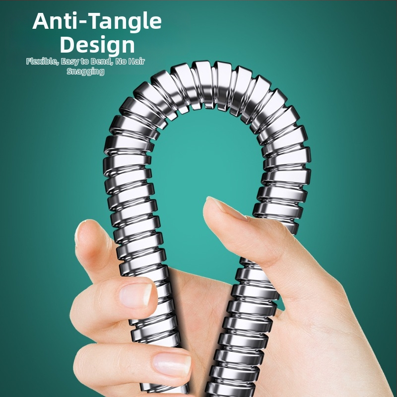 Furtun de duș din oțel inoxidabil și conductă de conectare pentru ieșirea boilerului, stil modern minimalist