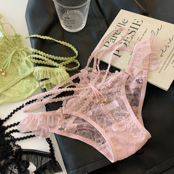 Dantelaste ženske gaćice, niski struk, poliester čipka, pamuk podstava, broj niti 31–40d