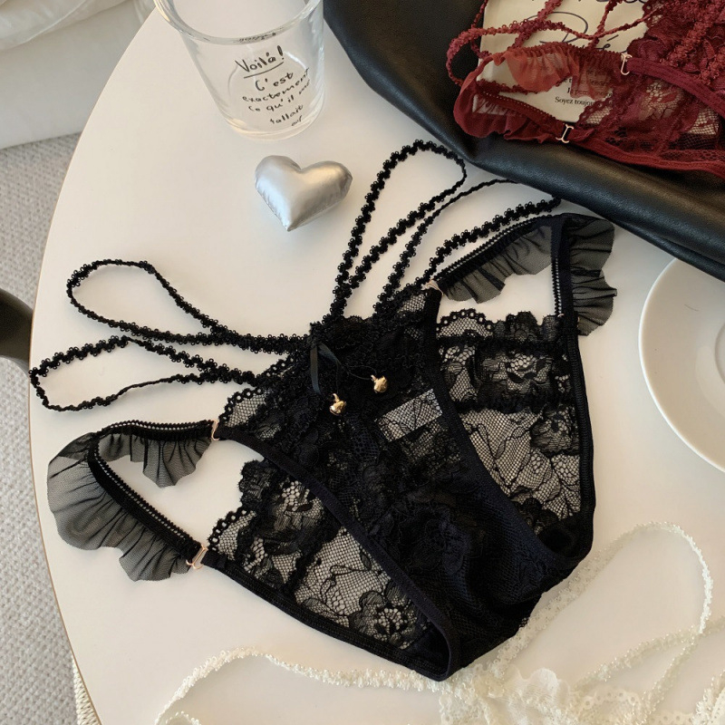 Dantelaste ženske gaćice, niski struk, poliester čipka, pamuk podstava, broj niti 31–40d