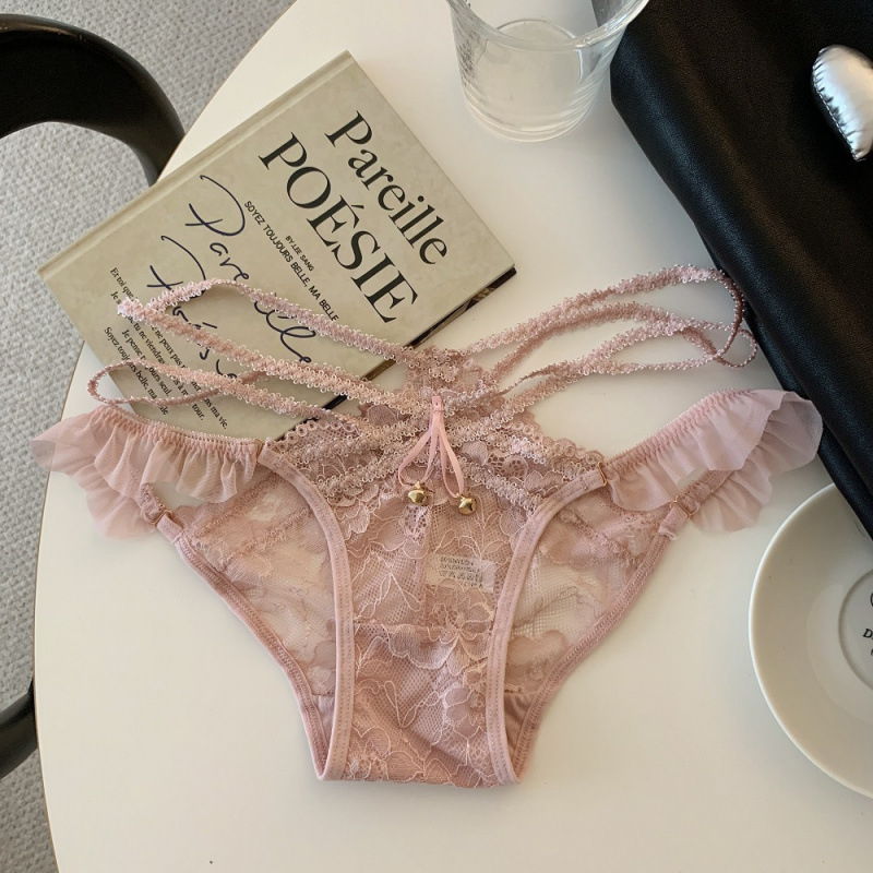 Dantelaste ženske gaćice, niski struk, poliester čipka, pamuk podstava, broj niti 31–40d