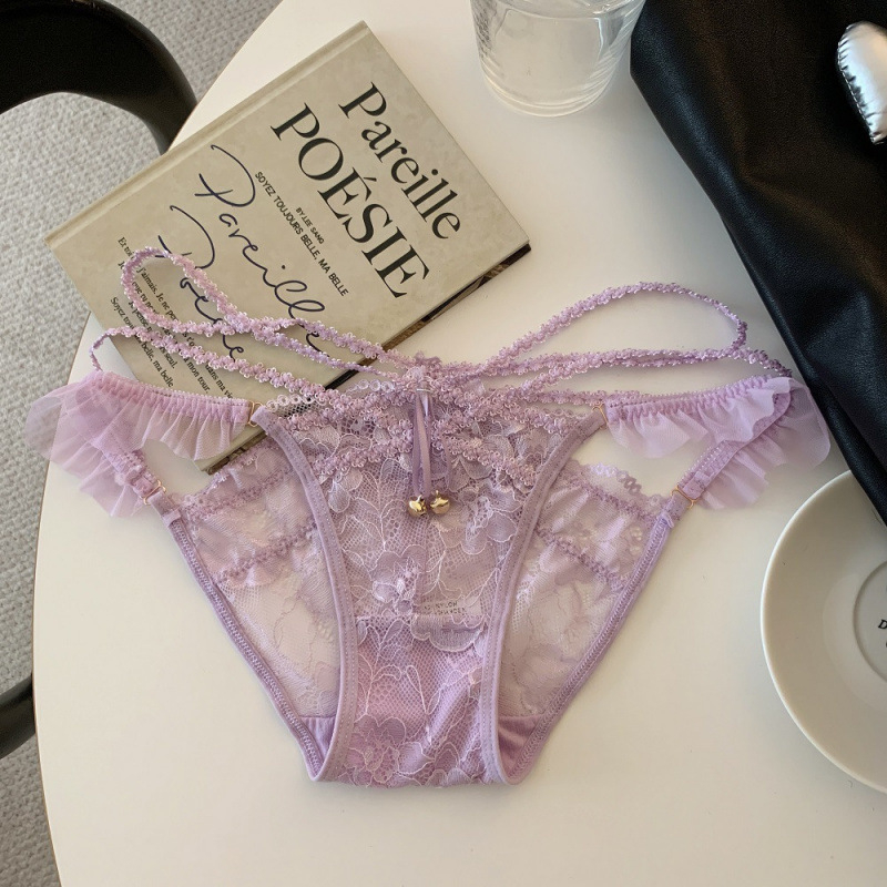 Dantelaste ženske gaćice, niski struk, poliester čipka, pamuk podstava, broj niti 31–40d