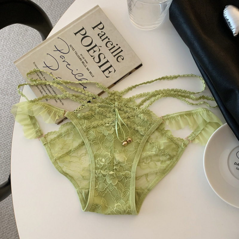 Dantelaste ženske gaćice, niski struk, poliester čipka, pamuk podstava, broj niti 31–40d
