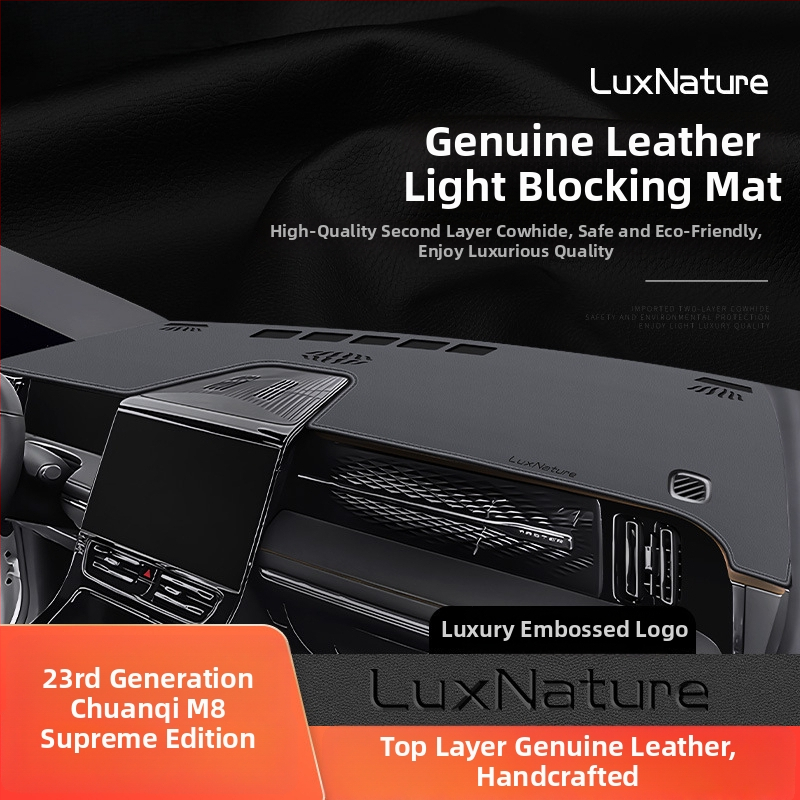 Covoraș din piele pentru bordul central cu logo-ul mărcii — Cod produs Ltao710675412364