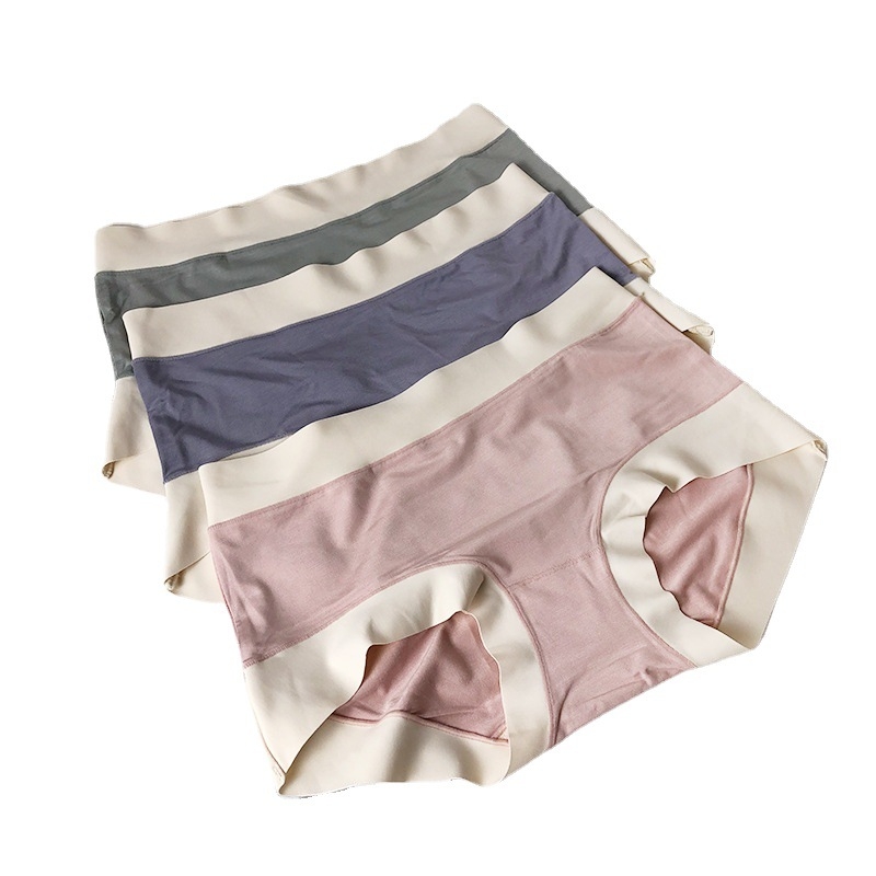 Ženske gaćice s visokim strukom, prozračne, pamuk u intimnoj zoni, glavna tkanina lan, ravno pletenje