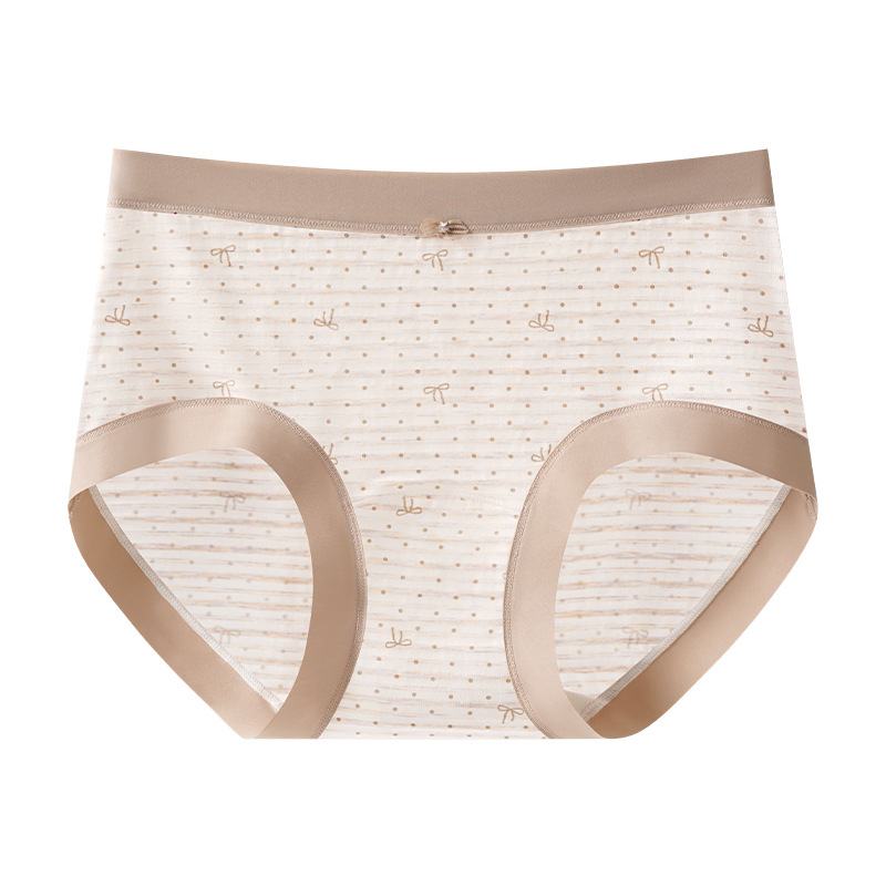 Ženske gaćice od Lyocell-a s cvjetnim uzorkom, srednja visina pojasa, antibakterijske i prozračne