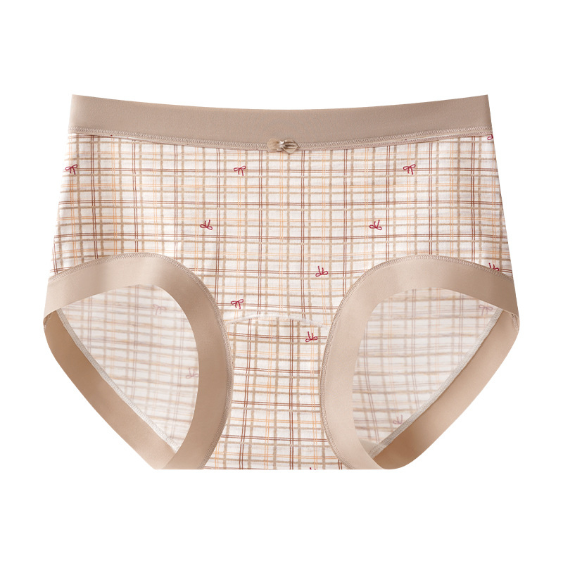 Ženske gaćice od Lyocell-a s cvjetnim uzorkom, srednja visina pojasa, antibakterijske i prozračne