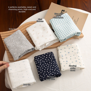 Lenjerie intimă din bumbac pentru femei, antibacteriană, respirabilă, uscare rapidă, imprimeu floral, talie medie