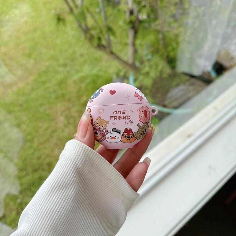 Carcasă pentru Huawei FreeBuds 5i/6i – stil clip, personaj desen animat cu stele, TPU moale, finisaj spray