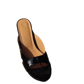 Női koreai stílusú kitten-heel szandálok, valódi bőr, kerek orrú, nyitott lábujjak