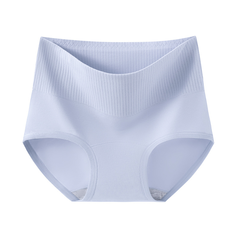 Pamukaste ženske gaćice visokog struka antibakterijske, prozračne, s produženim preponom, 95–100% pamuk
