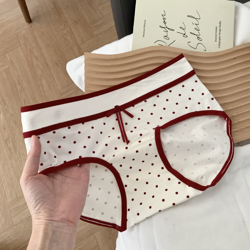 Ženske pamukaste gaćice, srednji pojas, pleteni materijal, 95–100% pamuk
