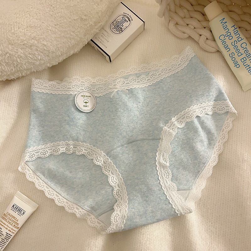 Damske pamucne gaćice s jacquard tkanjem, antibakterijske, prozračne, brzo sušeće