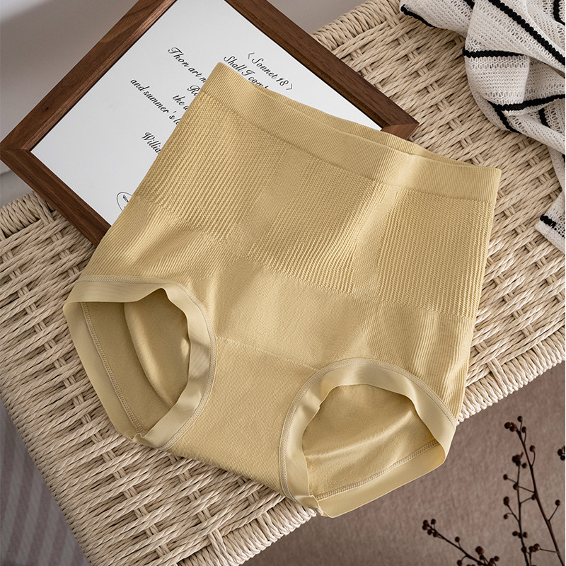 Chiloți shapewear talie înaltă, din nailon respirant, căptușeală din bumbac la zona inghinală, culoare solidă, pentru tineri