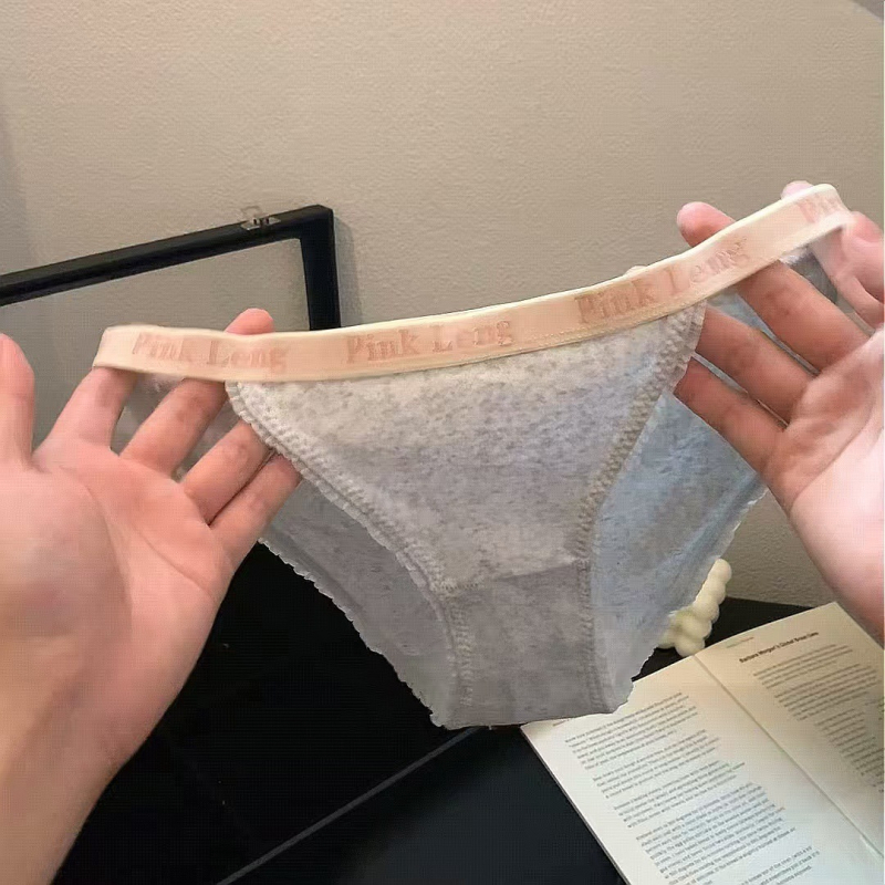 Chiloți din bumbac pentru fete, cu inserții de dantelă și imprimeu cu buline, respirabili, talie joasă, căptușeală din bumbac