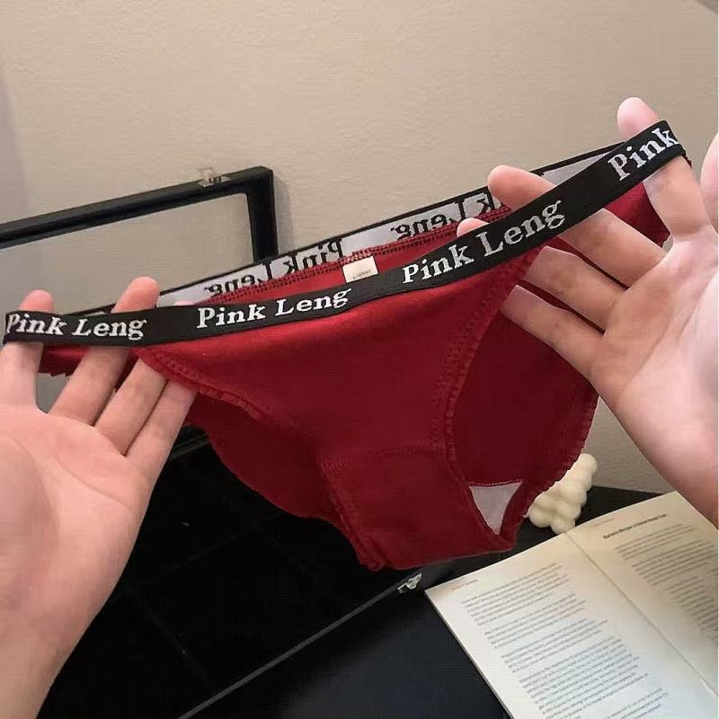 Chiloți din bumbac pentru fete, cu inserții de dantelă și imprimeu cu buline, respirabili, talie joasă, căptușeală din bumbac