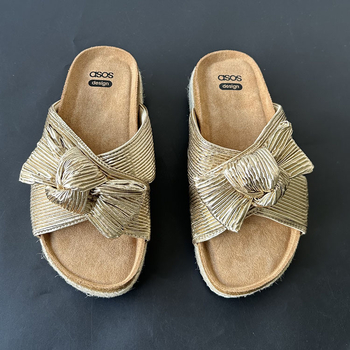 Sandale Slip-On cu talpă groasă, partea superioară din piele intoarsă, talpă EVA, vârf rotund, stil casual zilnic, vară 2025