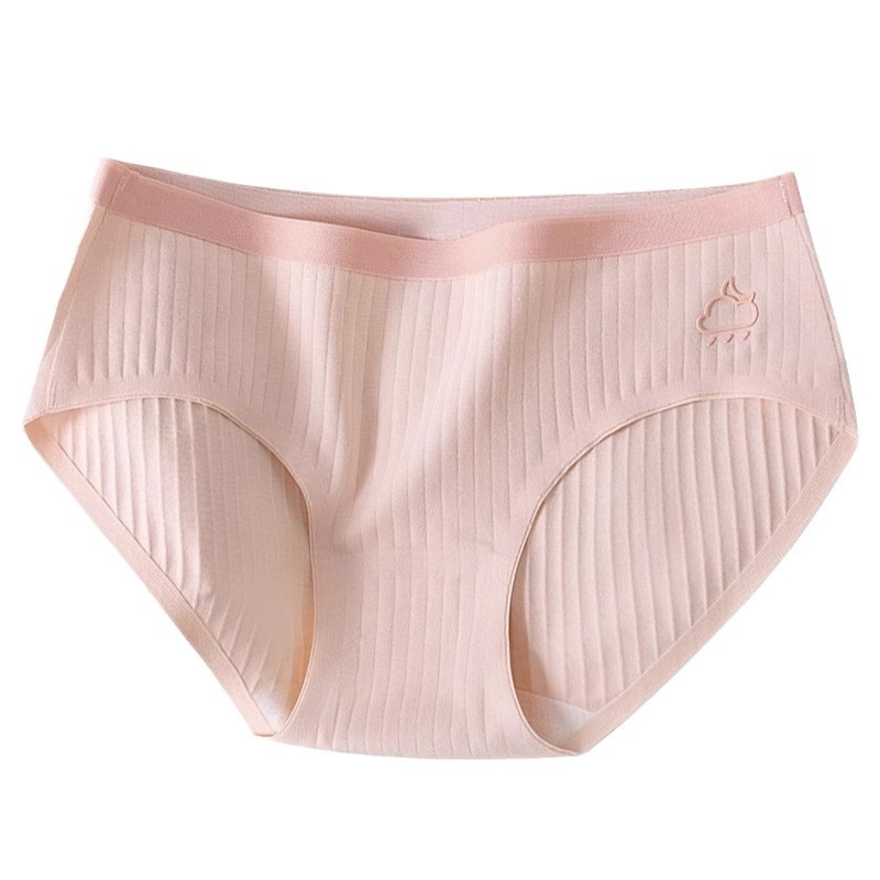 Női pamutból készült antibakteriális, lélegző középmagasságú alsónemű, 40s pamutszövet