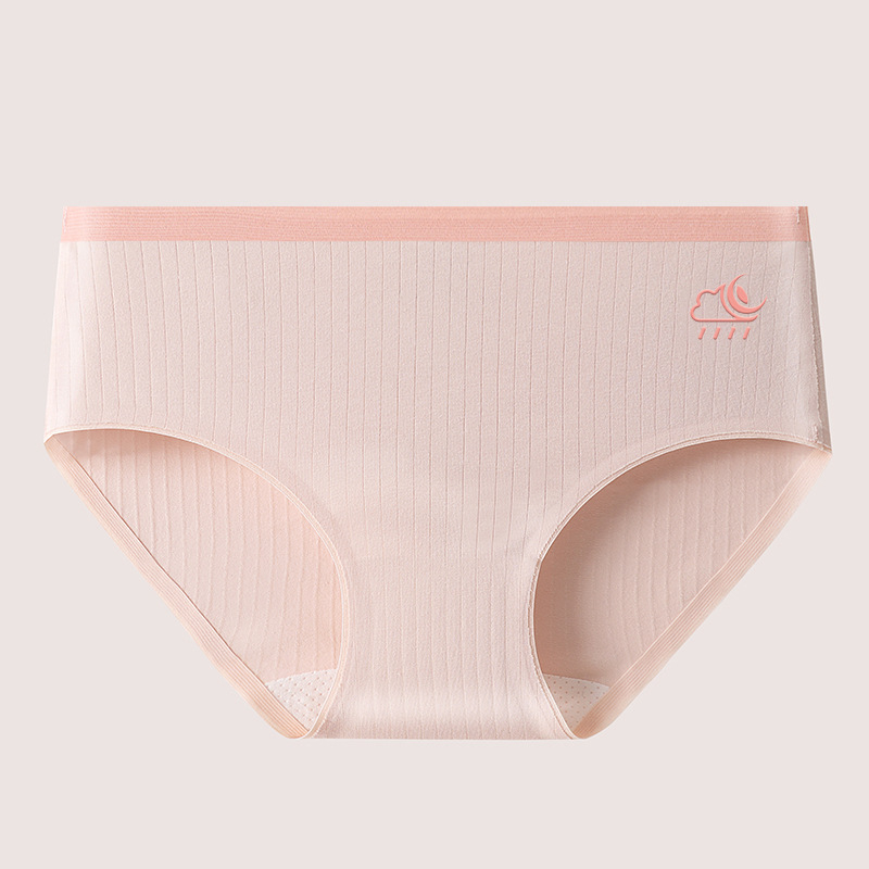 Női pamutból készült antibakteriális, lélegző középmagasságú alsónemű, 40s pamutszövet