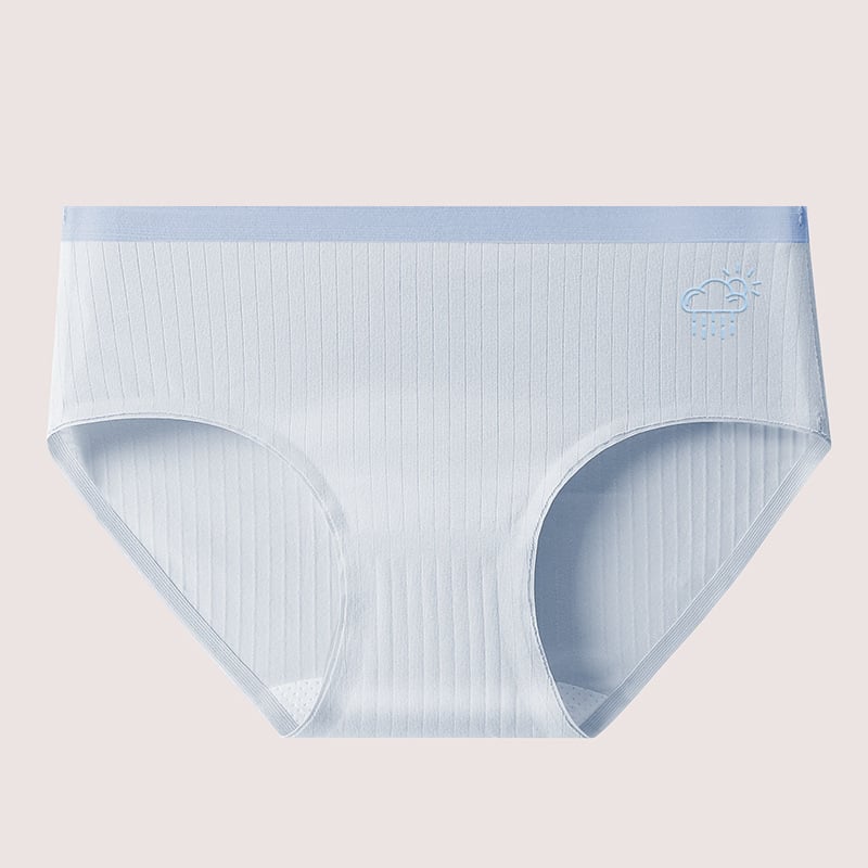 Női pamutból készült antibakteriális, lélegző középmagasságú alsónemű, 40s pamutszövet