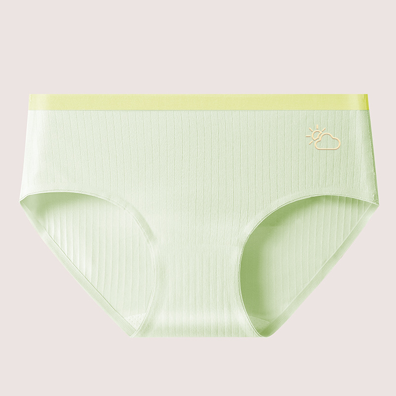 Női pamutból készült antibakteriális, lélegző középmagasságú alsónemű, 40s pamutszövet