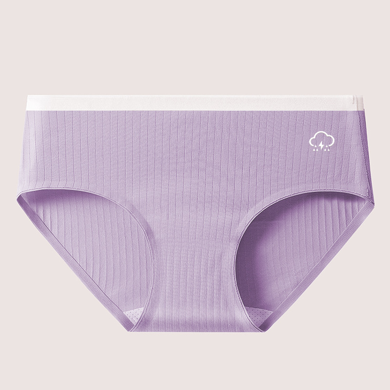 Női pamutból készült antibakteriális, lélegző középmagasságú alsónemű, 40s pamutszövet